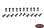 Sechskantschrauben M2.5x6mm schwarz