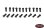 Sechskantschrauben M3x6mm schwarz