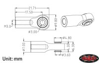 Sechskantschraubenschlüssel M4 Hex