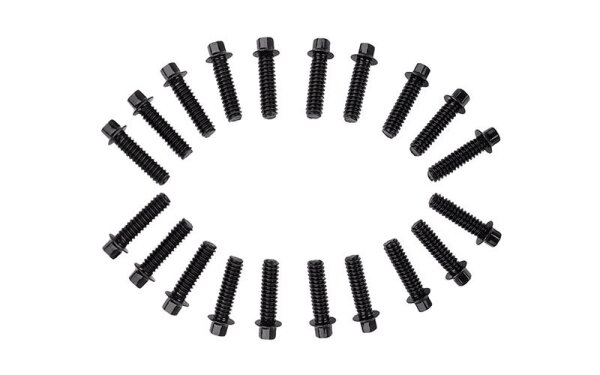 Miniatur Sechskantschrauben  M1.6x6mm schwarz