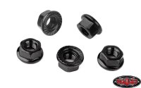 M4 Low Profile Flanged Lock Nut (Black)