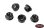 M4 Low Profile Flanged Lock Nut (Black)