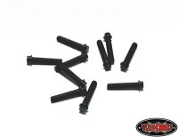 Miniature Scale Hex Bolts  (M2 x 10mm) (Black)