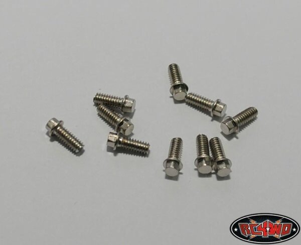 Miniature Scale Hex Bolts  (M2 x 5mm) (Silber)
