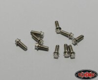 Miniature Scale Hex Bolts  (M2 x 5mm) (Silber)
