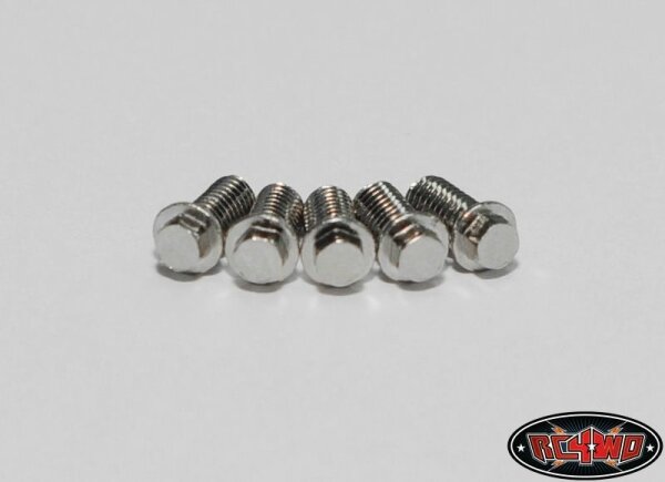 Miniature Scale Hex Bolts (M3 x 6mm) (Silber)