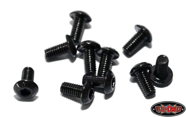 Stahl Button Head Cap Schrauben M3 x 6mm (10 Stk.)