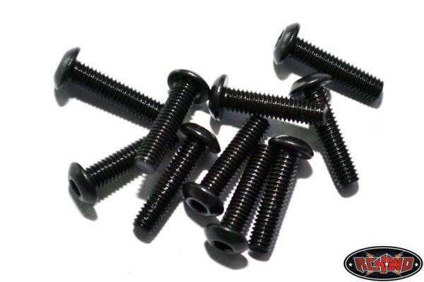 Steel Button Head Cap Screws M3 x 12mm (10)