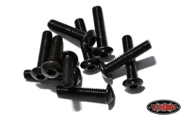 Steel Button Head Cap Screws M3 x 14mm (10)