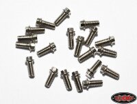 Miniature Scale Hex Bolts (M2.5 x 6mm) (Silber)