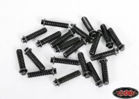 Miniature Scale Hex Bolts (M3x12mm) (Black)