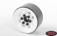 Stamped Steel 1.0 Stock Beadlock Wheels (White)