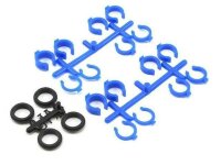 Quick Adjust Spring Clips for Associated & HPI Shocks - Blue
