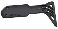 Bumper + Skidplatte hinten breit schwarz