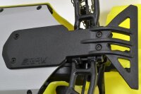 Bumper + Skidplatte hinten breit schwarz