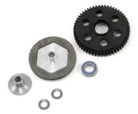 Gen3 slip, unit 56t Hard Blk, steel Spur W/ ridged hub