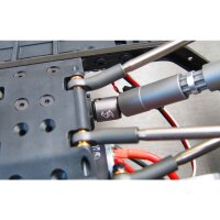 Alum. Antriebswelle Endkappen 4Stk. schwarz