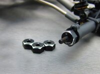 Alum. Hex Adapter (6mm) schwarz
