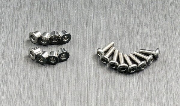 Knuckle & Link oben Edelstahl (Lager-Set + 8 Schrauben)
