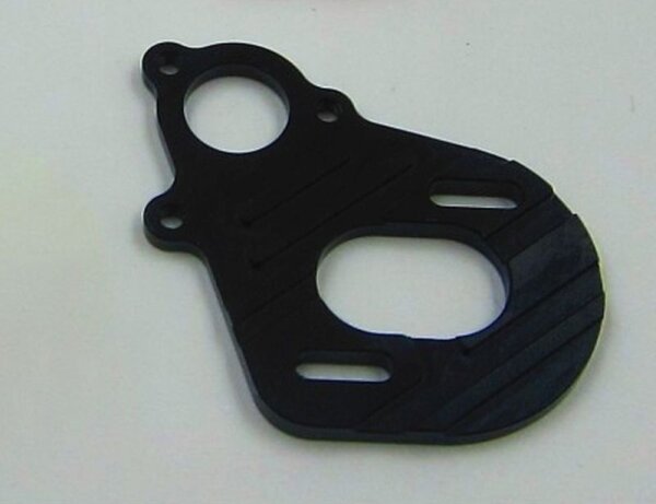 Aluminium Motorhalter schwarz