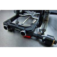 Alum. Bumper Befestigung Set hinten schwarz
