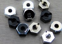 Alum. Hex Adapter (6mm) schwarz