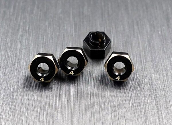 SCX24 brass hex adaptar (4mm)