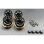 Alu & Messing Beadlock Felgen-Set (4) samt Zentral-Verschluß