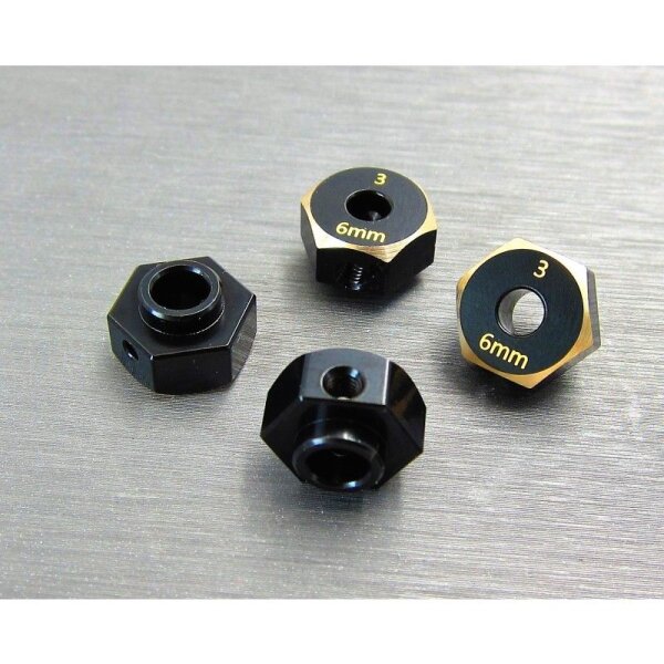Messing Hex Adapter 6mm