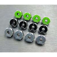 Alum. Hex Adapter (6mm) 4 Stk.