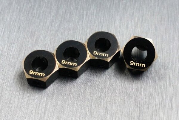 SCX-6 brass hex adaptar (9mm)