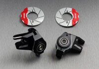 SCX-6 alum steering knuckle (7075 Alu) with outer 8x19x6 bea