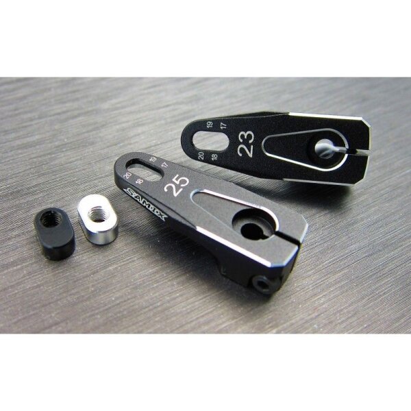 Aluminium Servo Horn  23T einstellbar schwarz