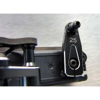Aluminium Servo Horn  23T einstellbar schwarz