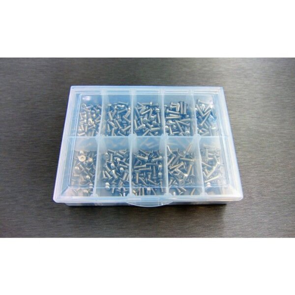 Edelstahl M3 Schrauben Set 350Stk.