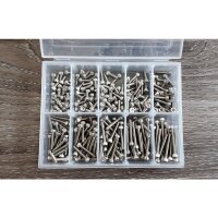 Edelstahl M3 Zylinderkopf Schrauben Set 350Stk.