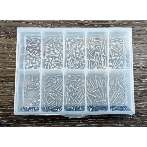 Edelstahl M2.5 Schrauben Set 350Stk.