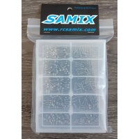 Edelstahl M2 Schrauben-Set mit Plastik-Box (350teilig)