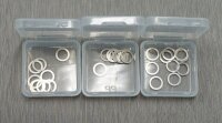30pcs 5x7x0.1,0.2,0.3 (with 3 small plastics box)