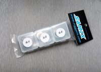 30pcs 6x8x0.1,0.2,0.3 (with 3 small plastics box)