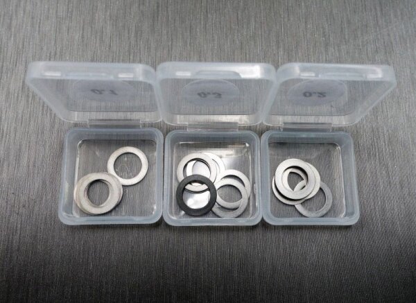 30pcs 8x12x0.1,0.2,0.3 (with 3 small plastics box)