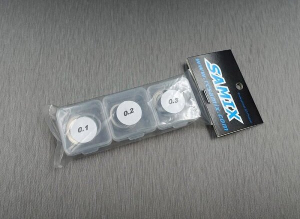 30pcs 13x16x0.1,0.2,0.3 (with 3 small plastics box)