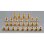 Messing Kugel mit Flansch gold (28 Stk.)