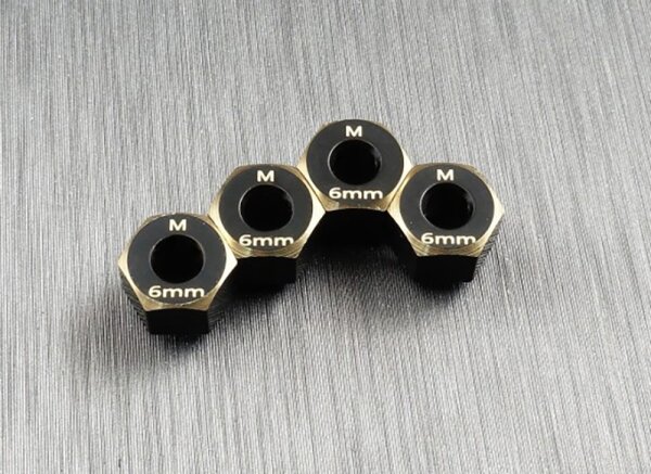 Sechskant Radmitnehmer Messing 6mm (4)