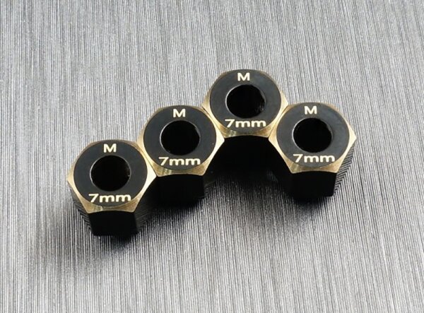 Sechskant Radmitnehmer Messing 7mm (4)