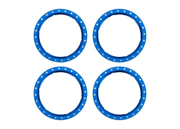 Pro Scale Beadlock Ringe Aluminium blau (4)
