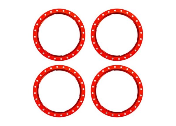 Pro Scale Beadlock Ringe Aluminium rot (4)