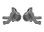 Lenkhebel l/r 6061-T6 Alu grau