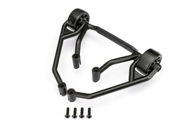 Wheelie-Bar schwarz montiert