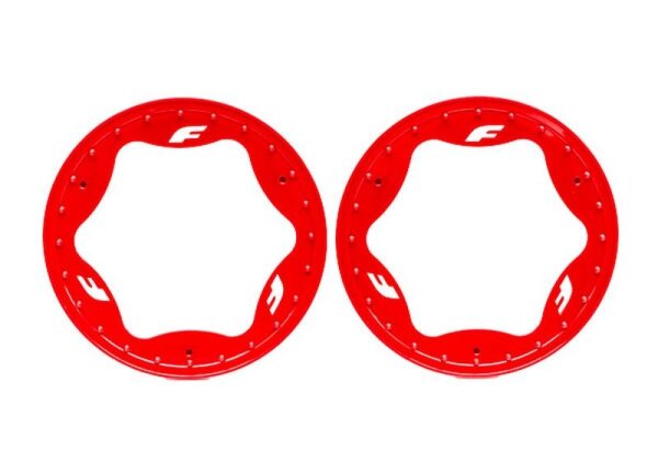 Beadlock-Ringe hi rot